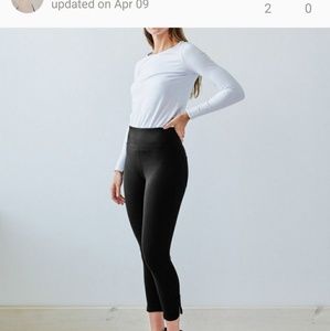 Navy Brass Ponte pant small nwot